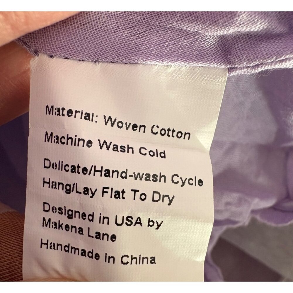 Makena Lane Norah Lace & Tulle Purple Easter Party Dress & Bloomers Set Size 6 - Picture 7 of 12